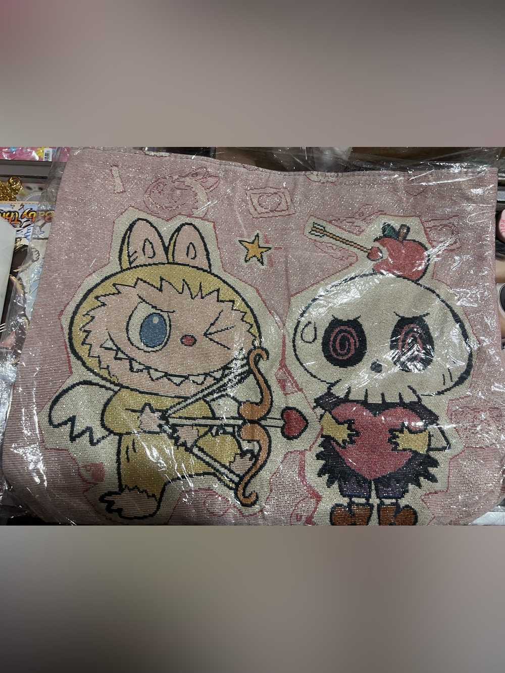 Labubu tote zipper bag